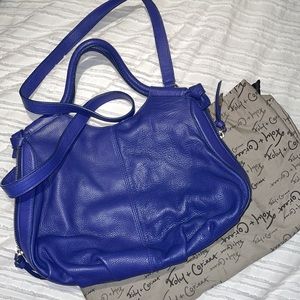 Foley + Corinna Blue Leather Bag